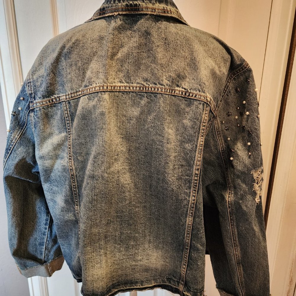 Distressed Jean Jacket - image 5